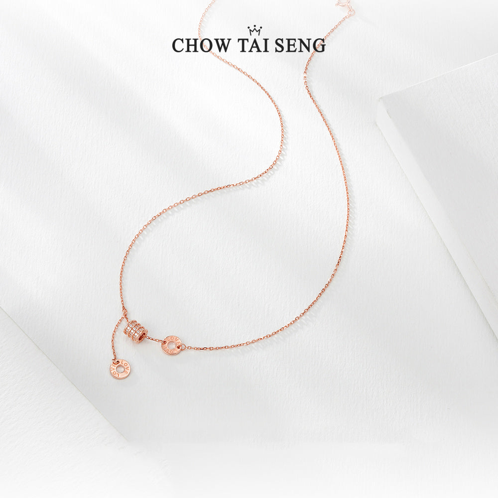 S925 Silver Rose Gold Small Waist Necklace