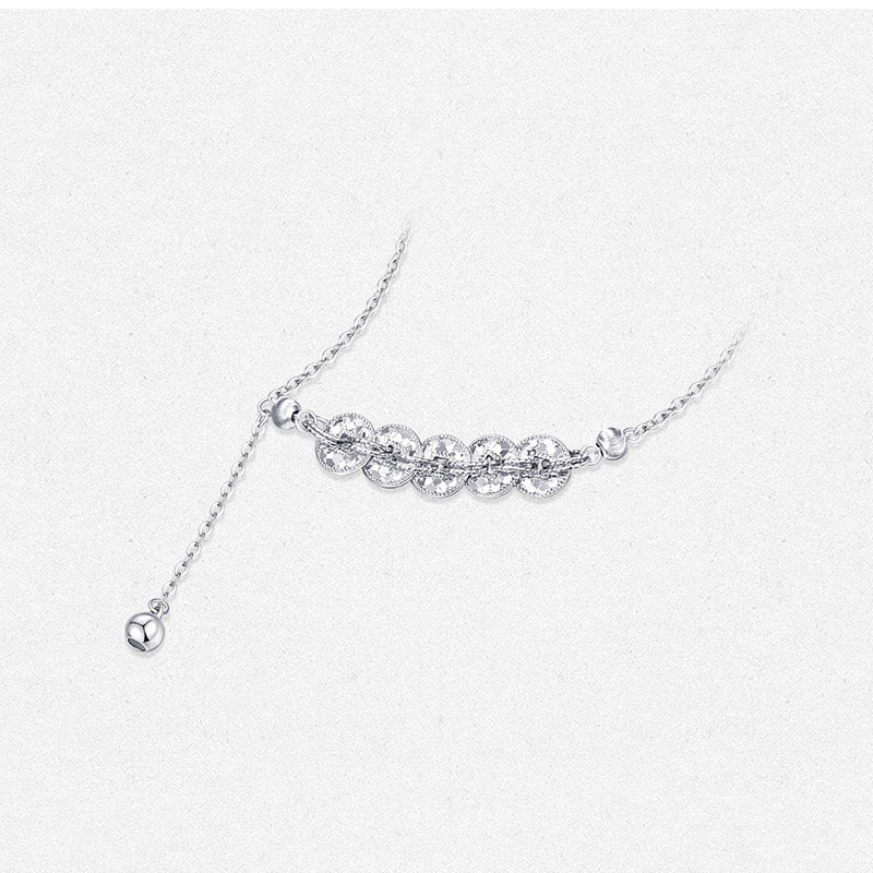 Pt950 Platinum Five Emperors Coins Necklace