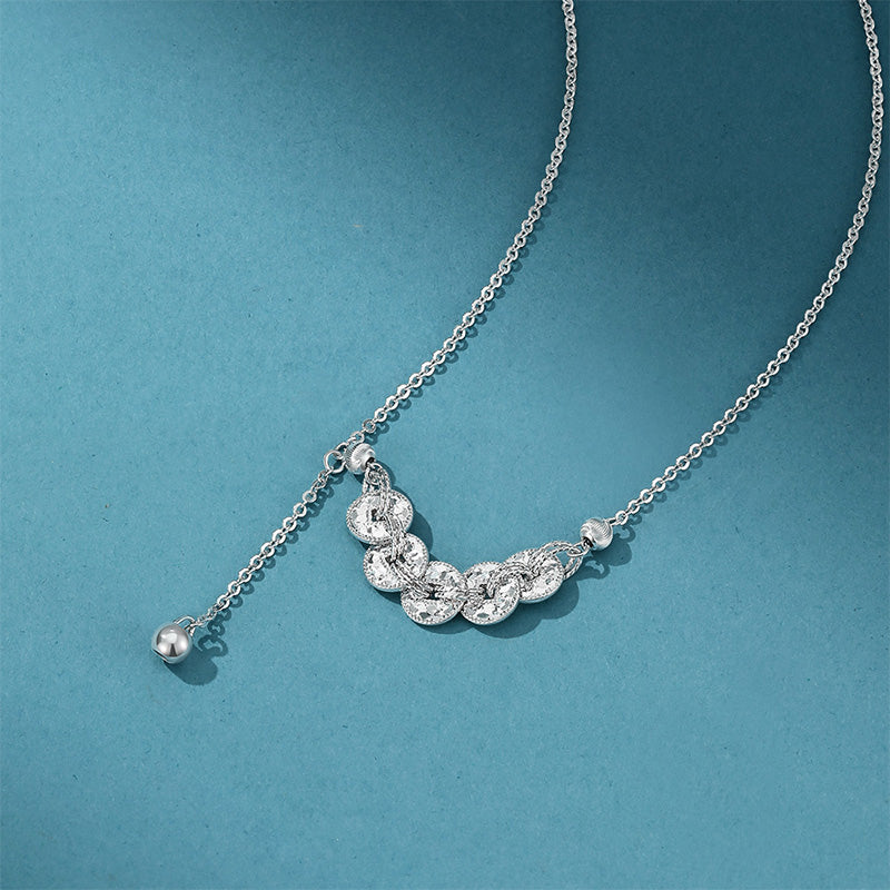 Pt950 Platinum Five Emperors Coins Necklace