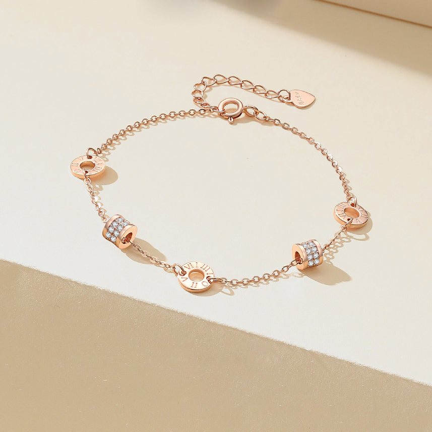 S925 Silver Rose Gold Small Waist Bracelet