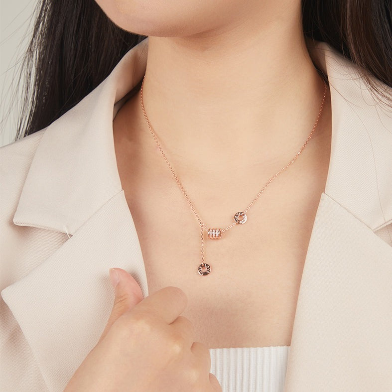 S925 Silver Rose Gold Small Waist Necklace