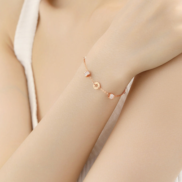 S925 Silver Rose Gold Small Waist Bracelet