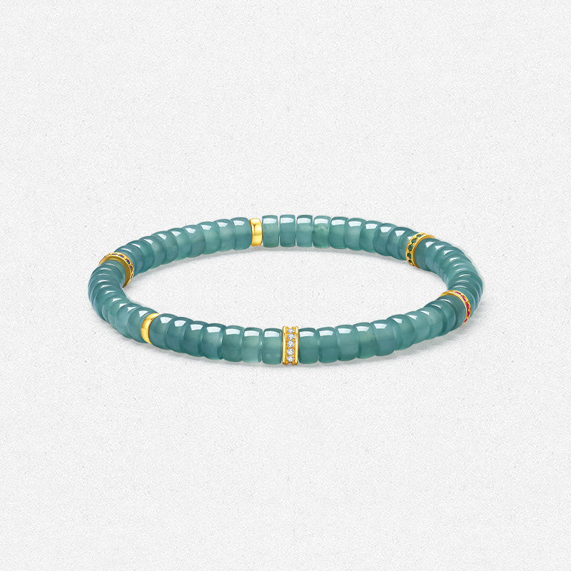 Ancient Chinese Style Crystal Gemstone Beaded Bracelet