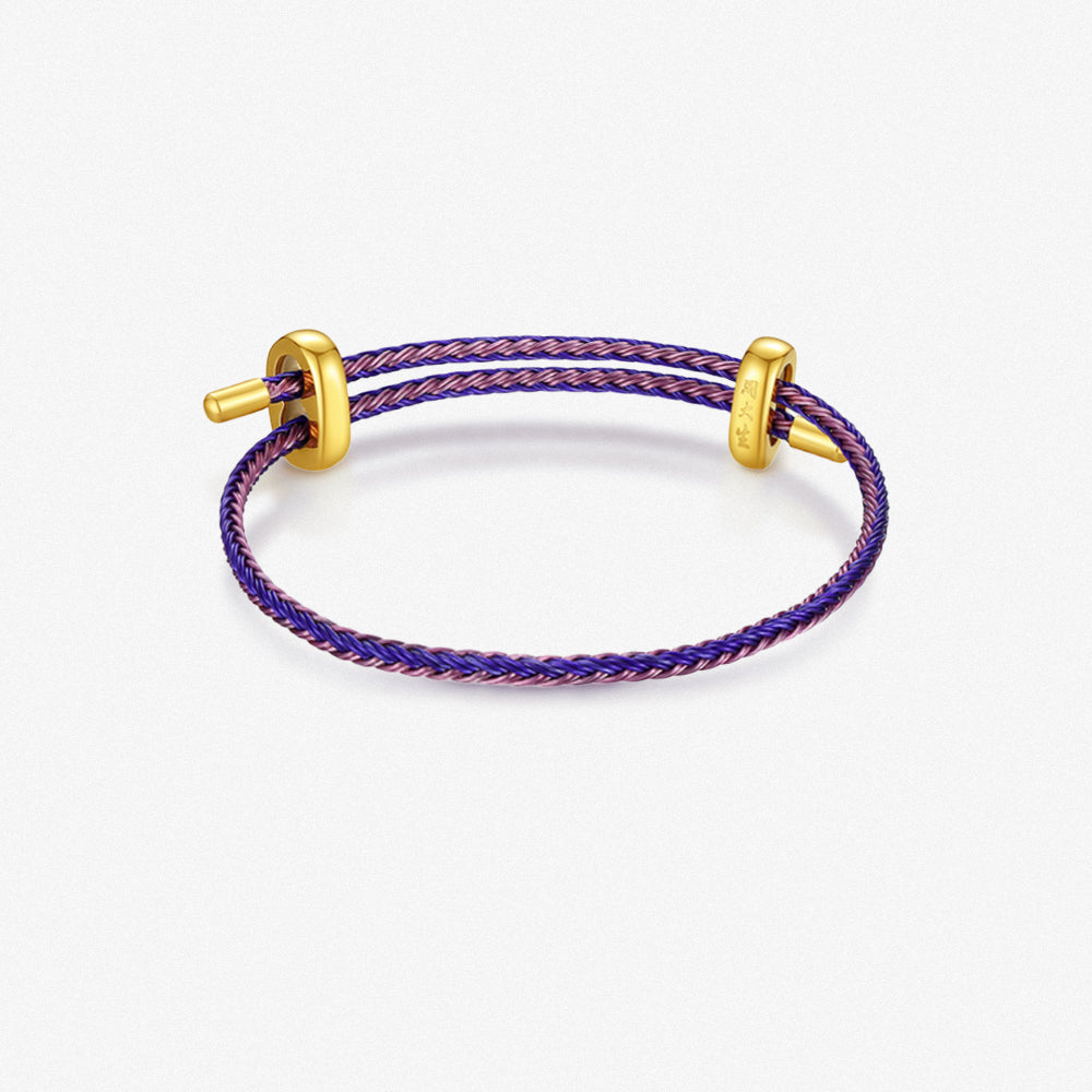 DIY Colorful Adjustable Braided Bracelet for Charm