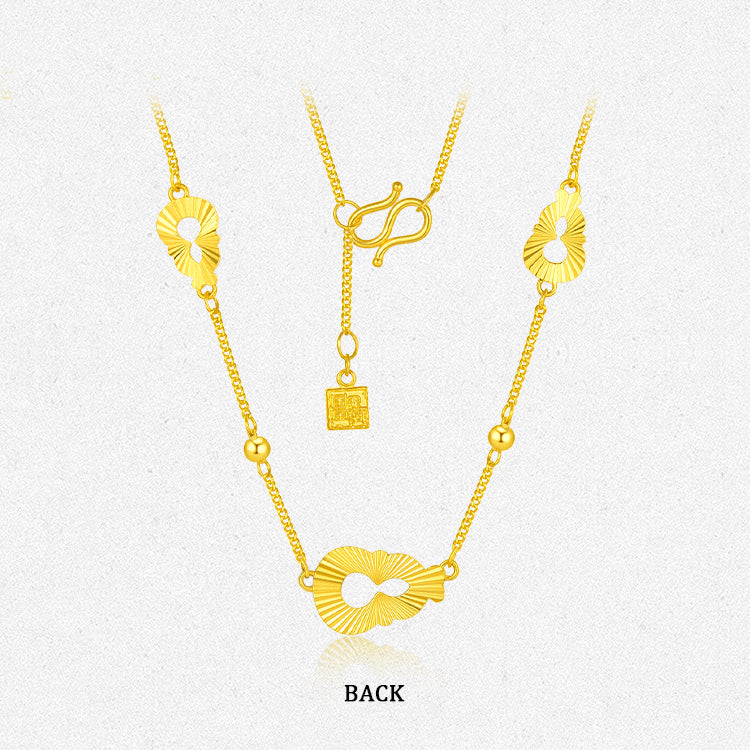 วัฒนธรรมจีน relics Series 24K Gold Flying gourd Bracelet