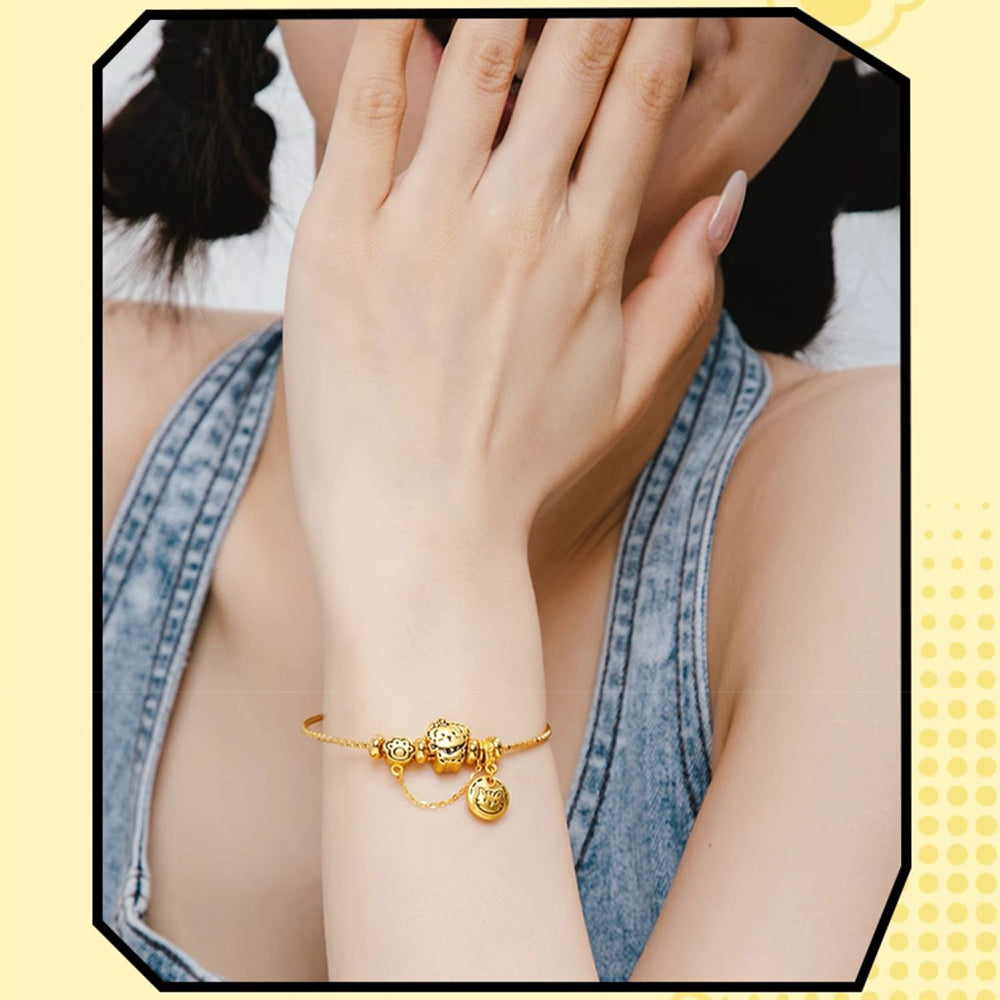 24K Gold Happy Pet Cat and Dog Charm