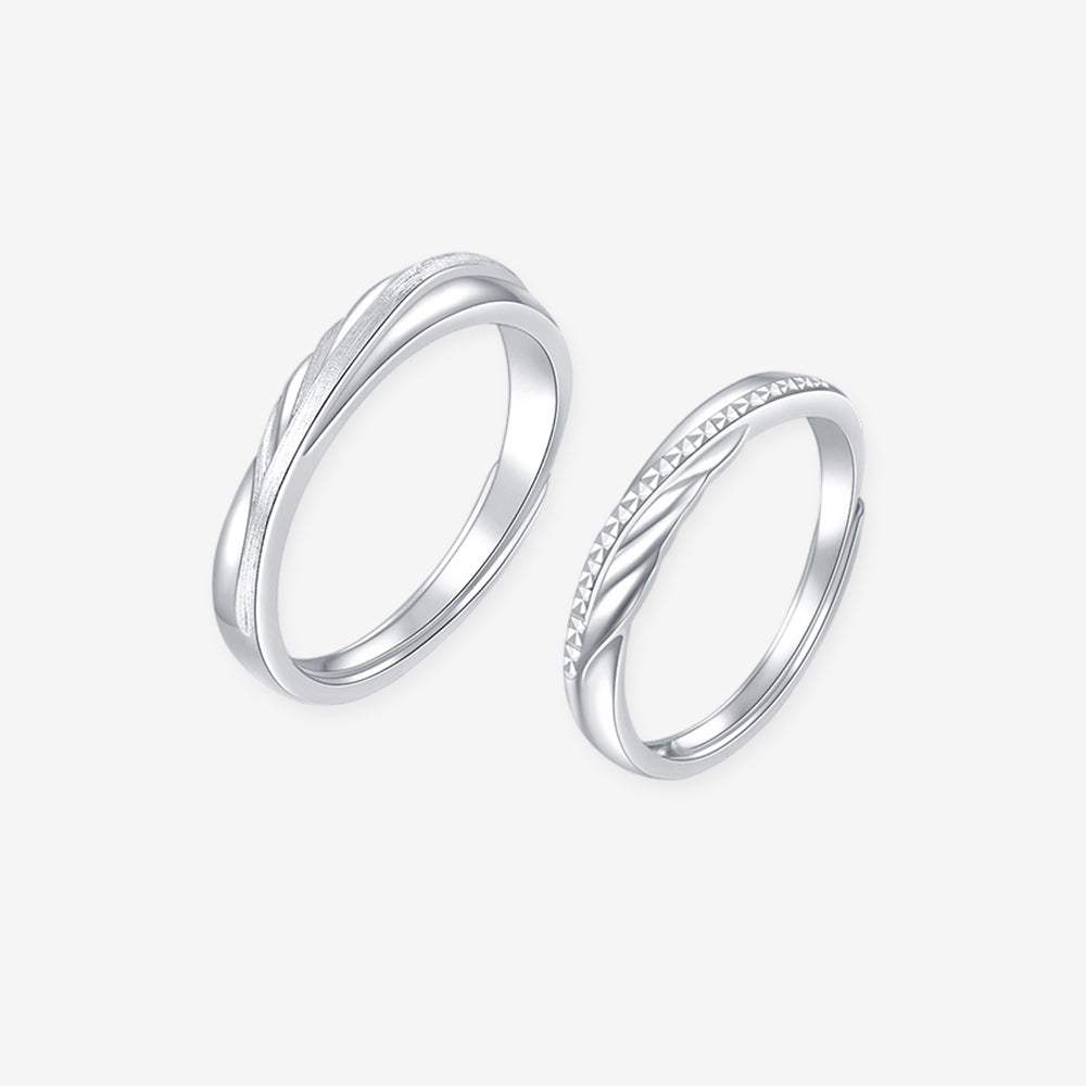 Pt950 Platinum Flying Wings Couple Rings