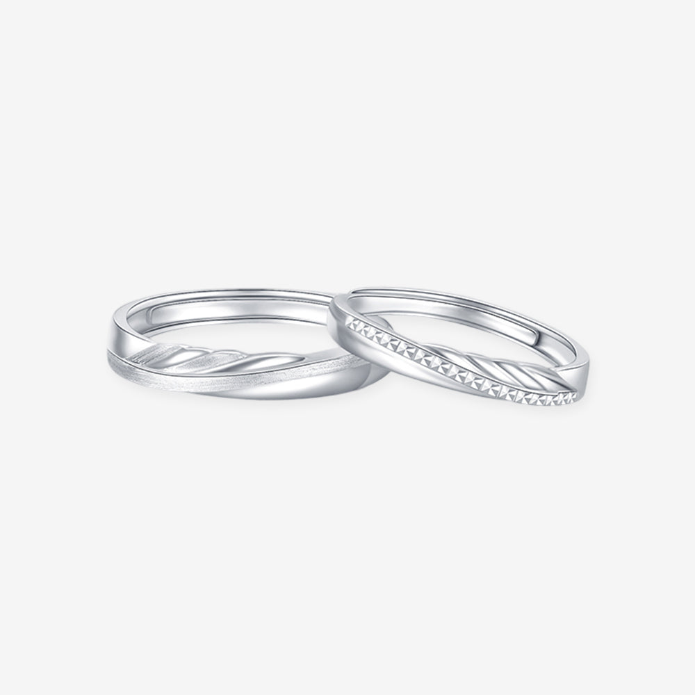 Pt950 Platinum Flying Wings Couple Rings