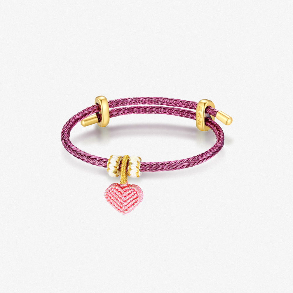 DIY Colorful Adjustable Braided Bracelet for Charm