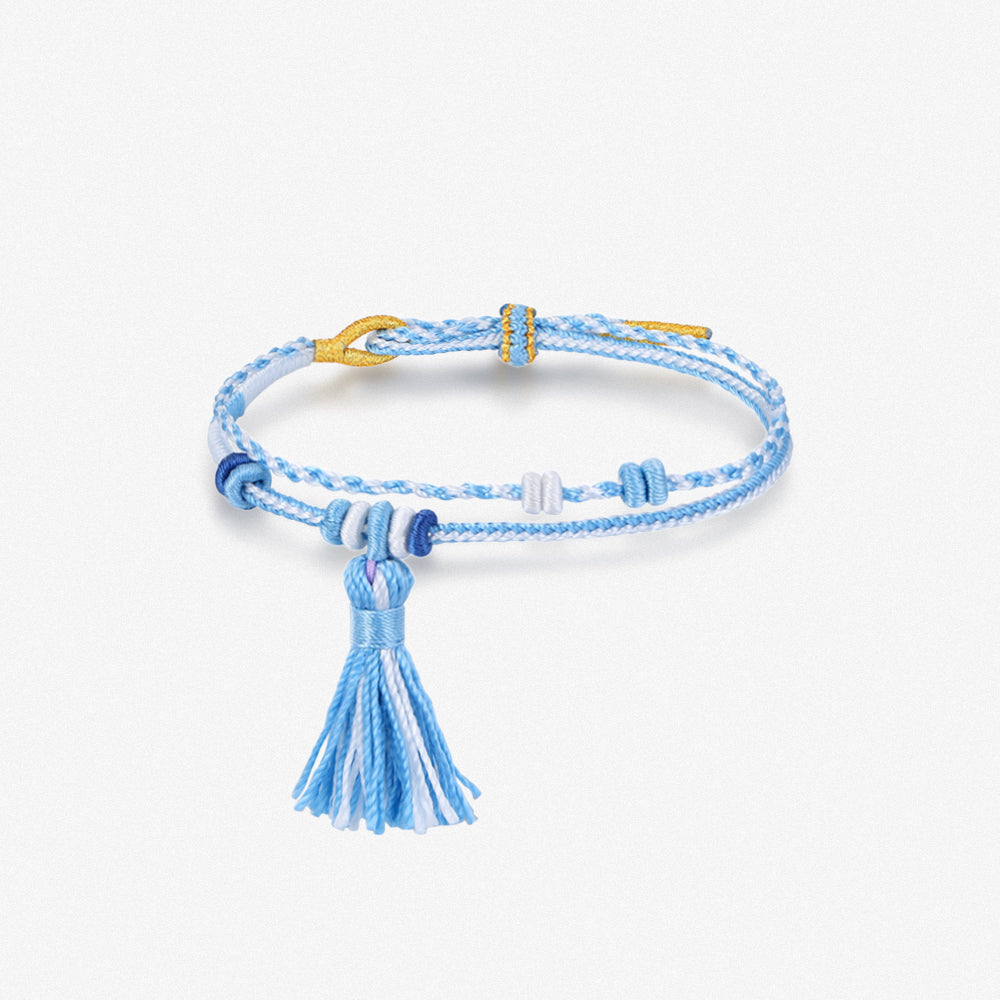 DIY Colorful Adjustable Braided Bracelet for Charm