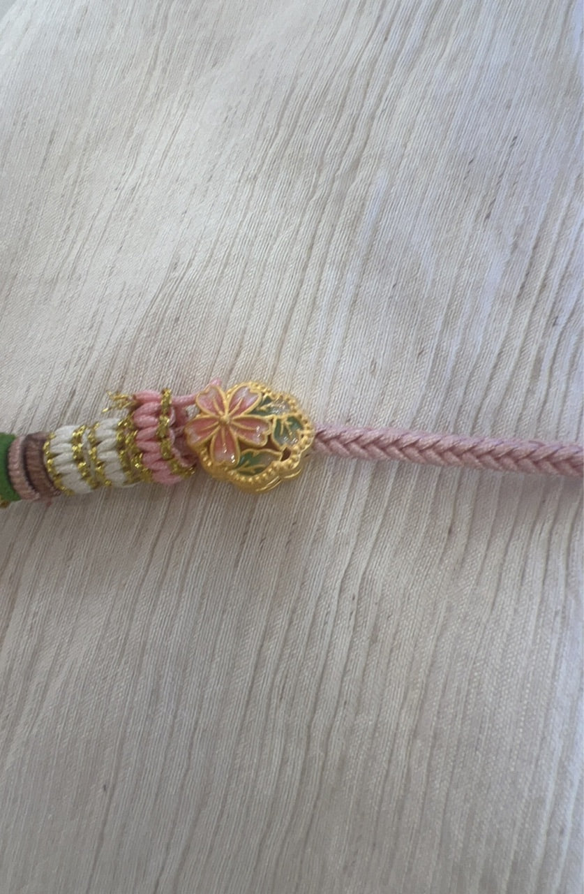 ruyi flower charm for amber