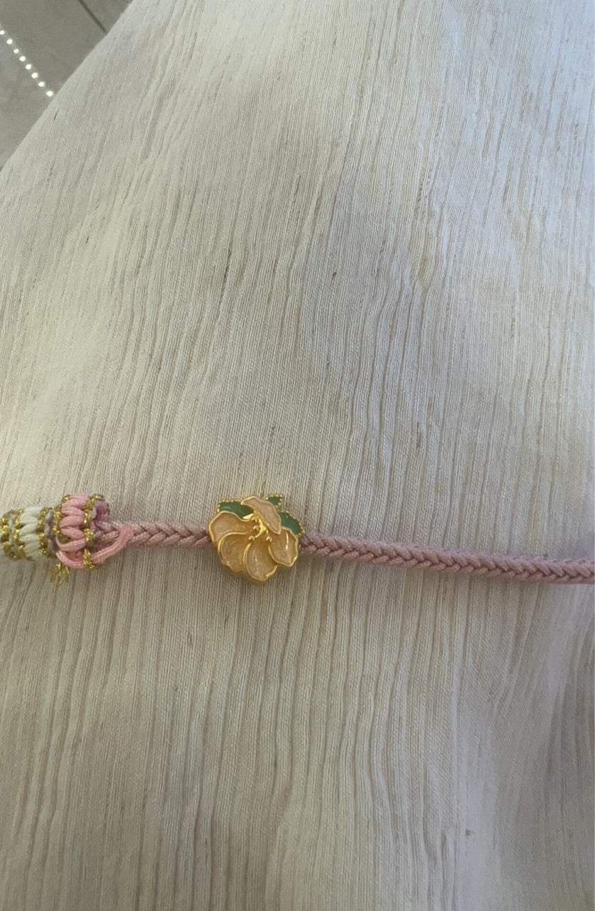 ruyi flower charm for amber