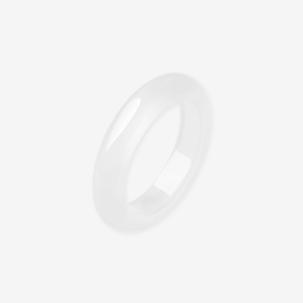 Natural Honey-colored Moonlight Chalcedony Ring