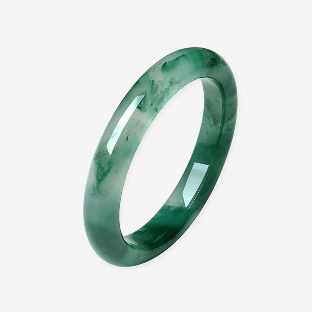 Natural African Green Jade Bangle
