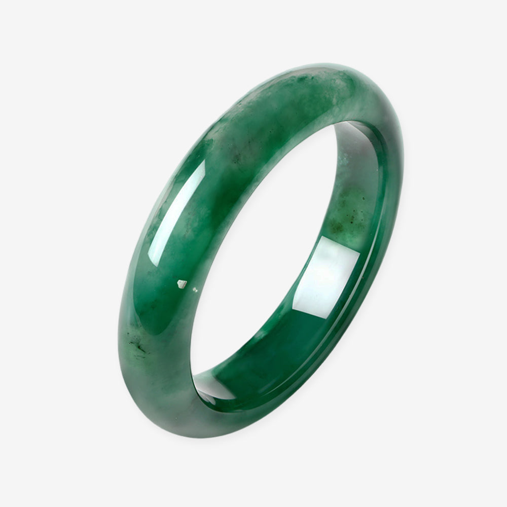 Natural African Green Jade Bangle