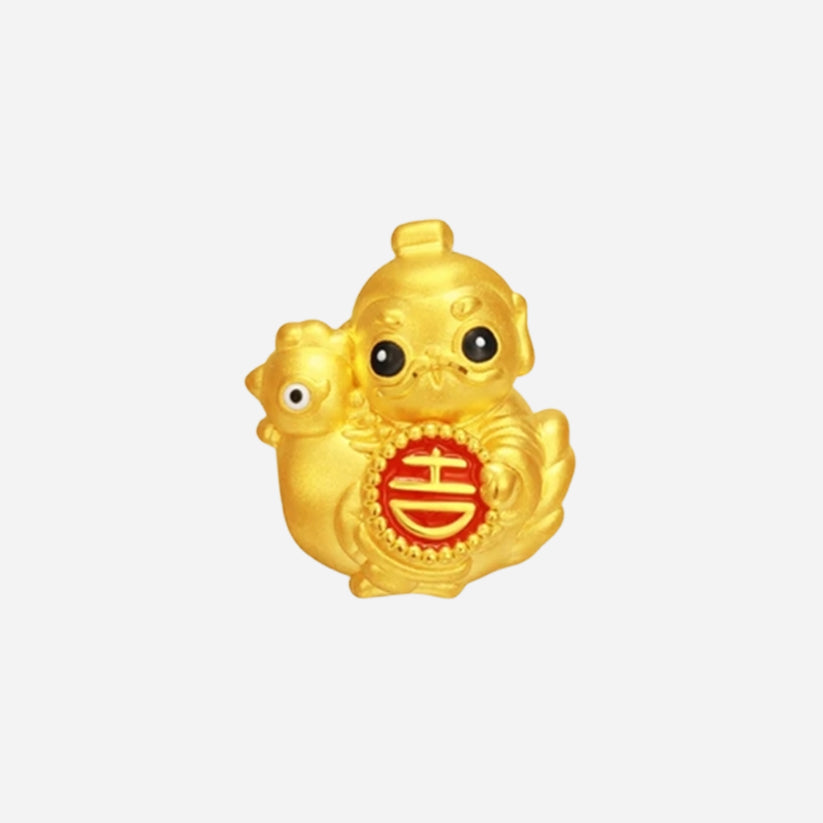 Forbidden City Mythical Beast Series 24K Gold Roof Ridge Beast Charm Set