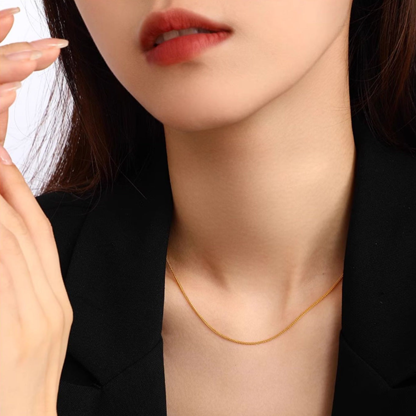 Dây chuyền Chopard cơ bản màu vàng 24k-Dây chuyền lúa mì