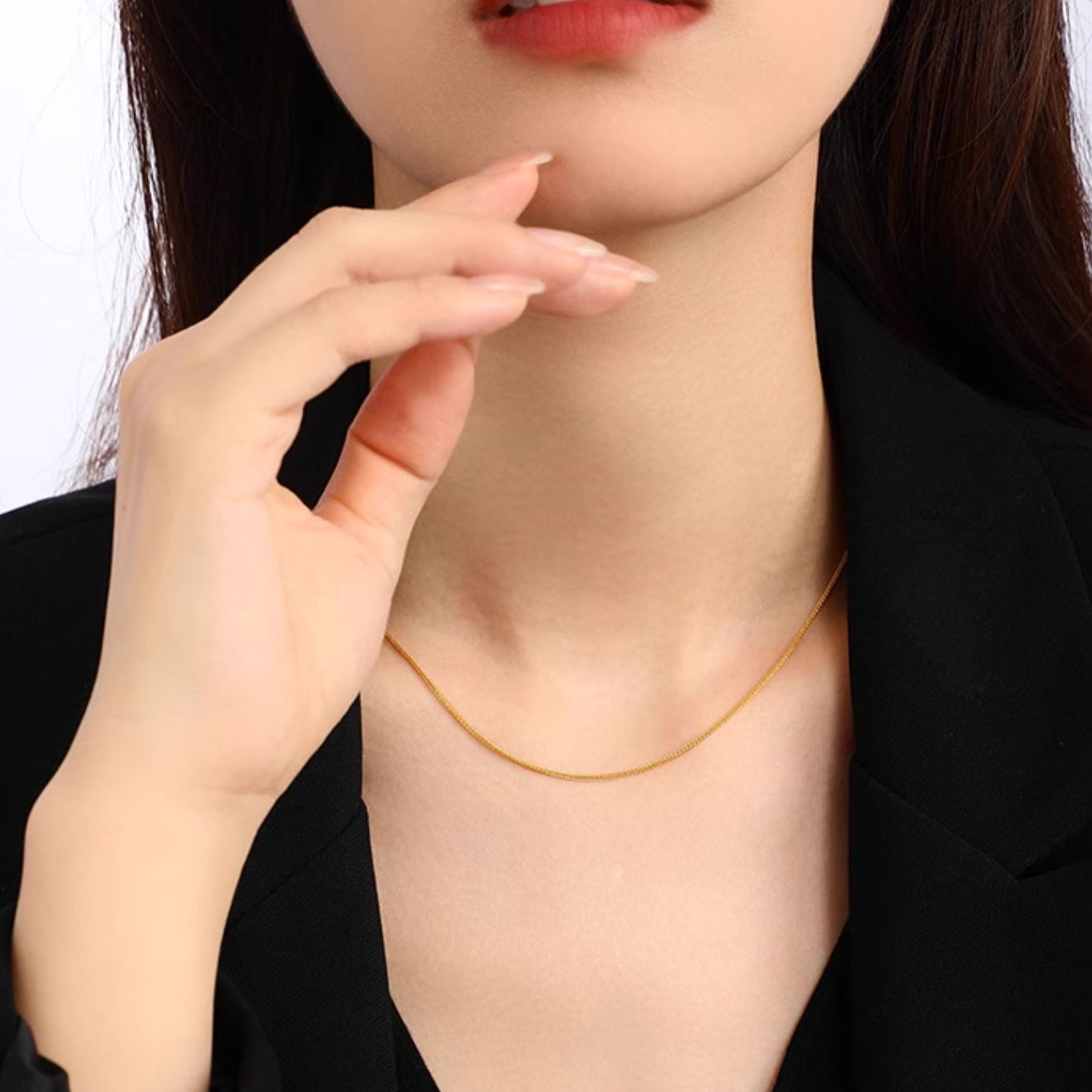 Dây chuyền Chopard cơ bản màu vàng 24k-Dây chuyền lúa mì
