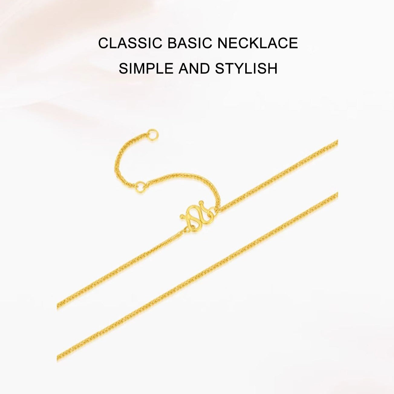 Dây chuyền Chopard cơ bản màu vàng 24k-Dây chuyền lúa mì