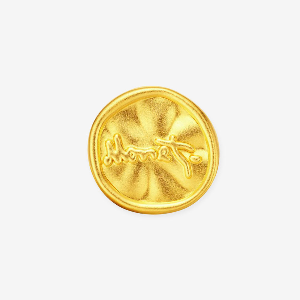 Monet Garden Series 24K Gold Water lilies WAVE Charm