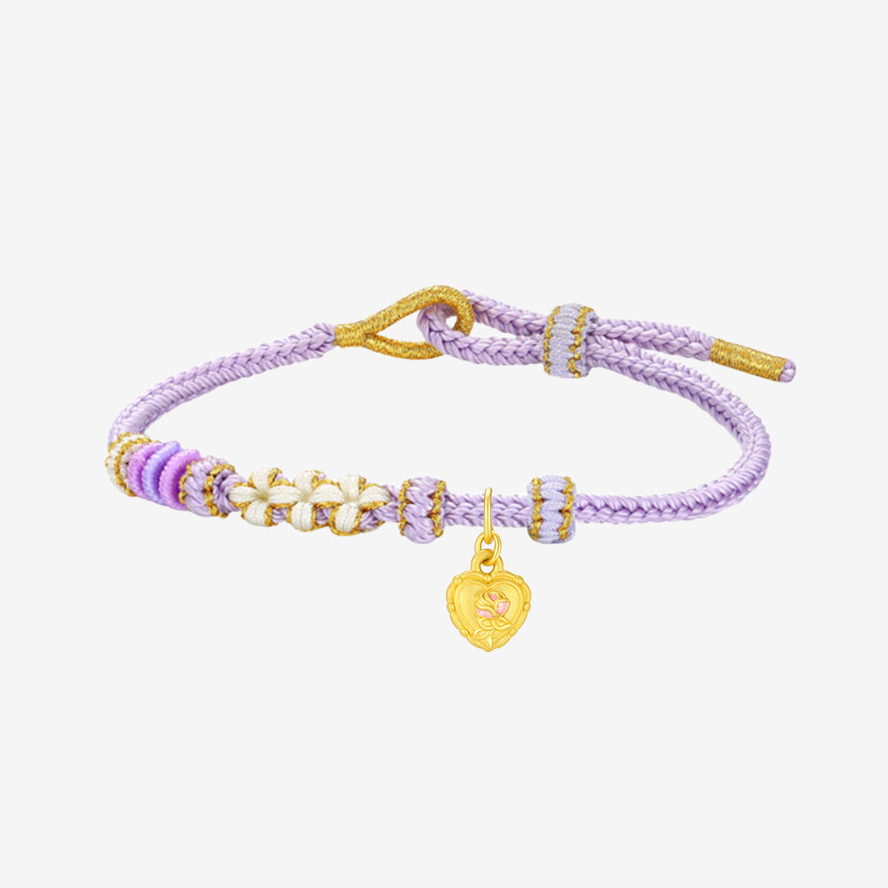 Monet Garden Series 24K Gold Enamel Flowers Butterfly Charm