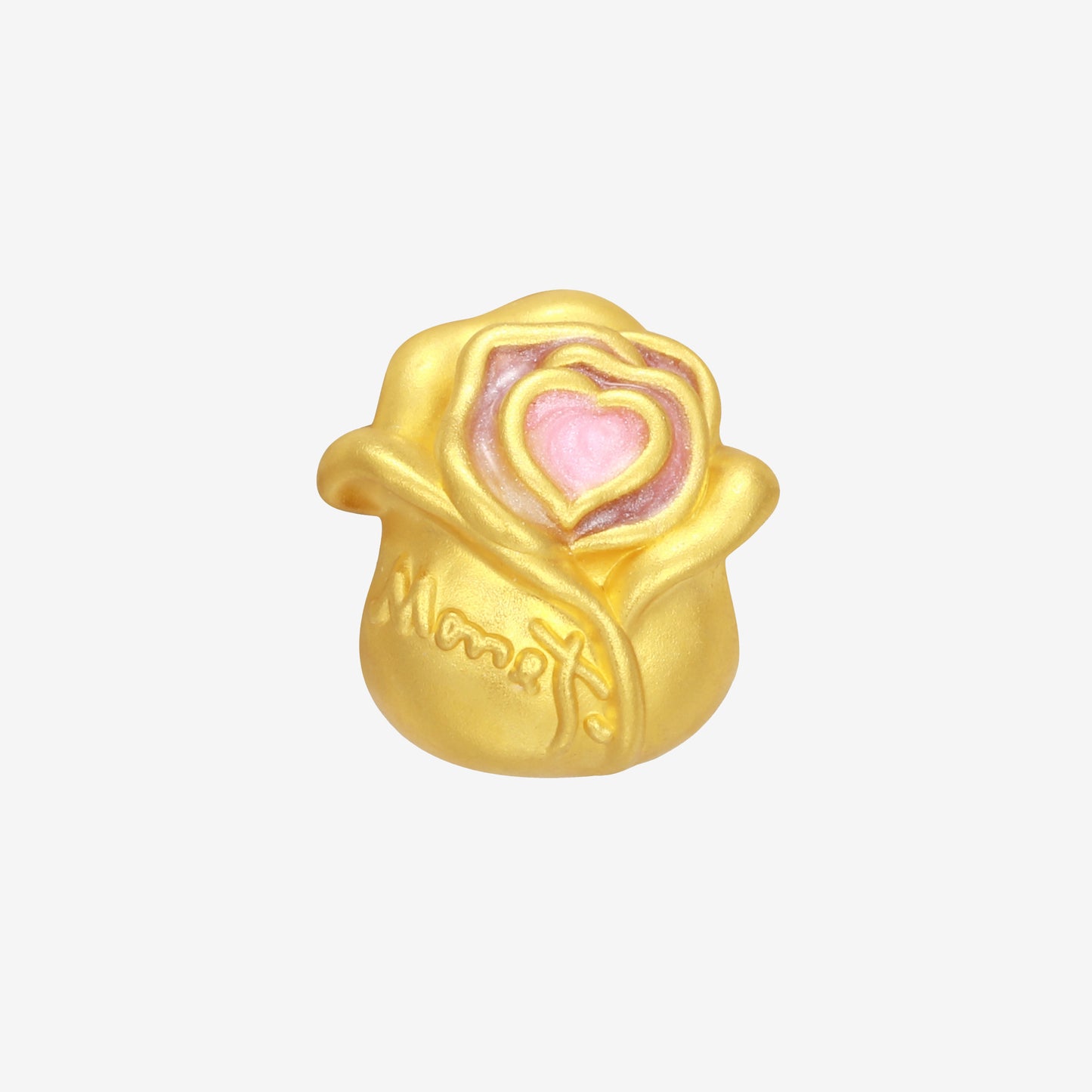 Monet Garden Series 24K Gold Love Rose Charm
