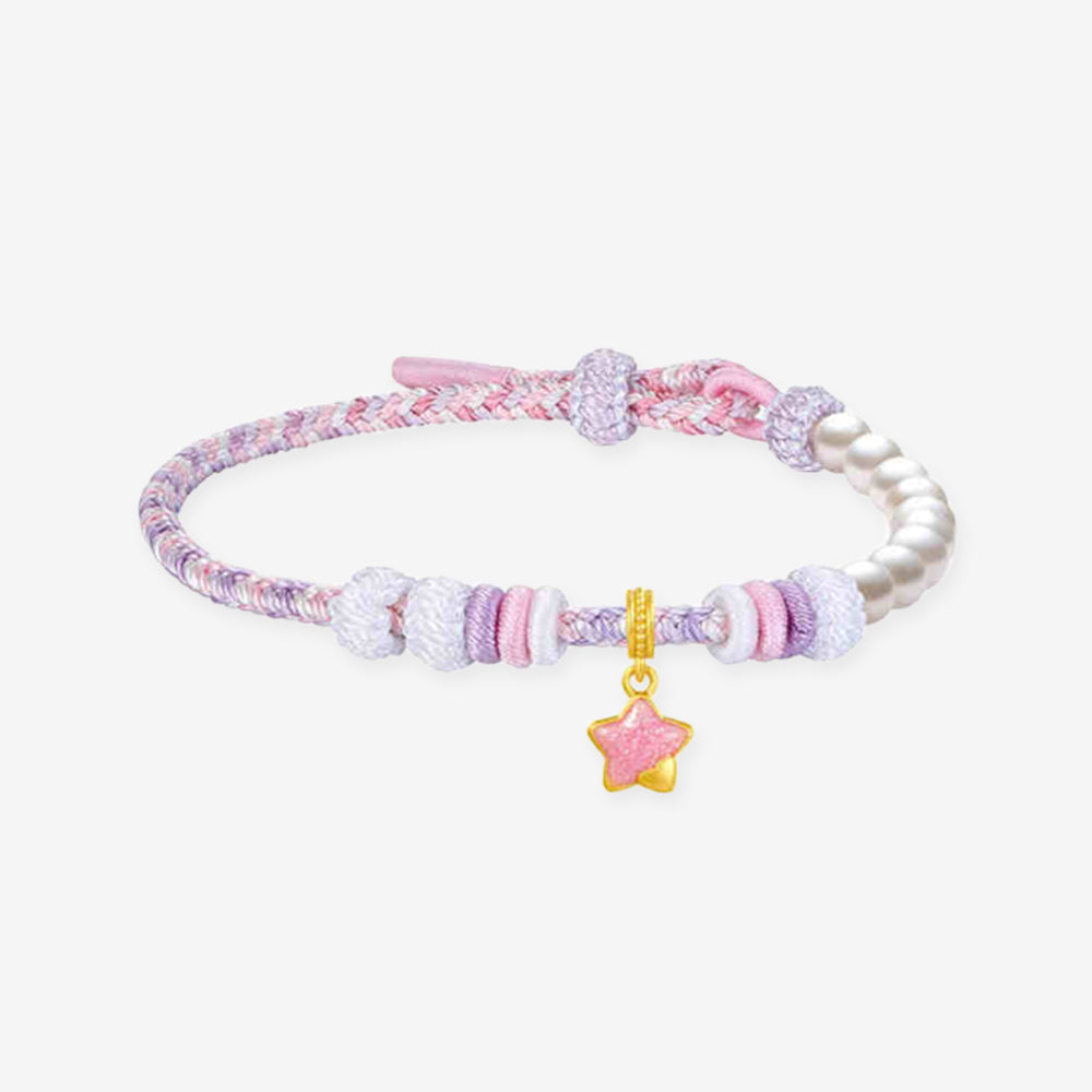 First Series 24K Gold Secret Words Luminous Enamel Sweet Bear Charm