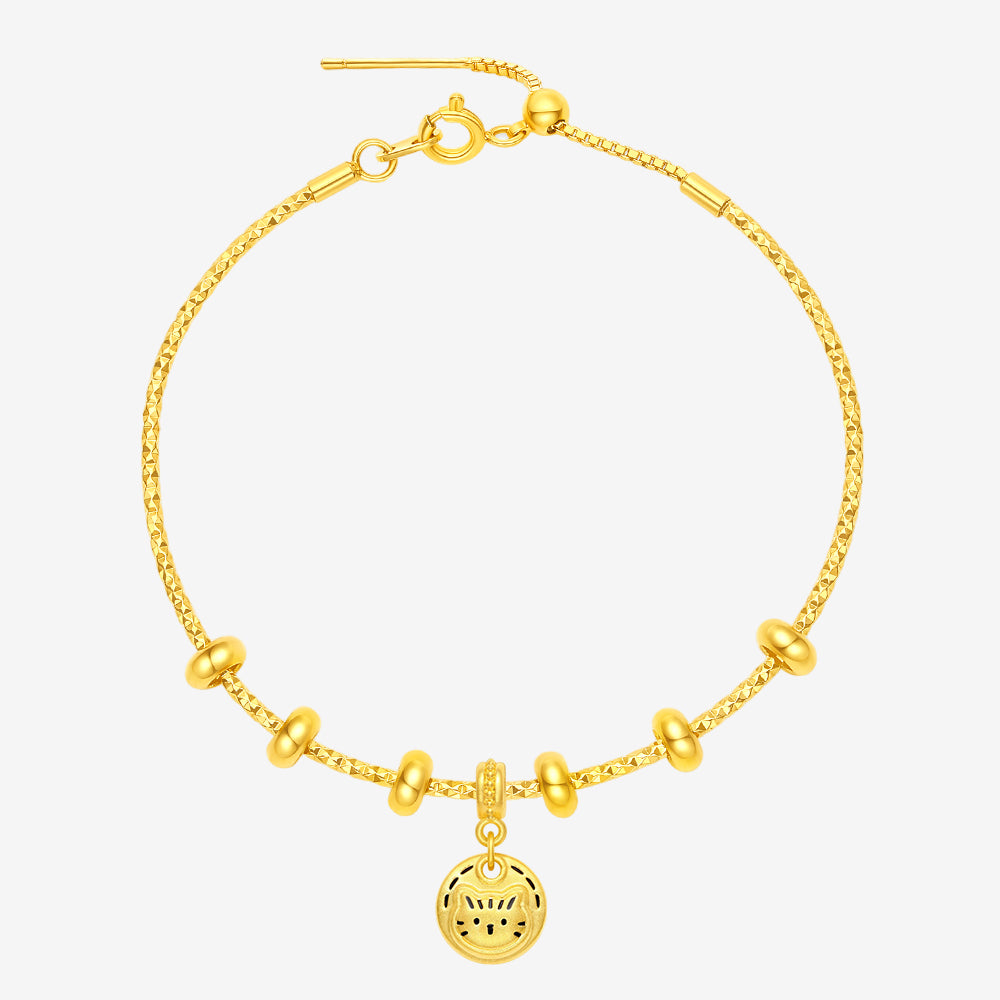 24K Gold Happy Pet Cat and Dog Charm