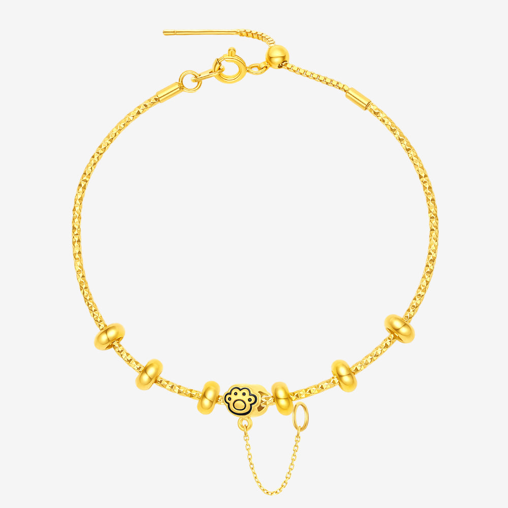 24K Gold Happy Pet Cat and Dog Charm