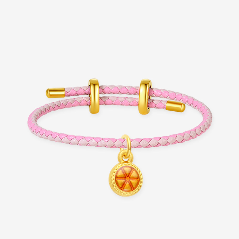 24K Gold Temperature Color Changing Enamel Fun Fruit Charm