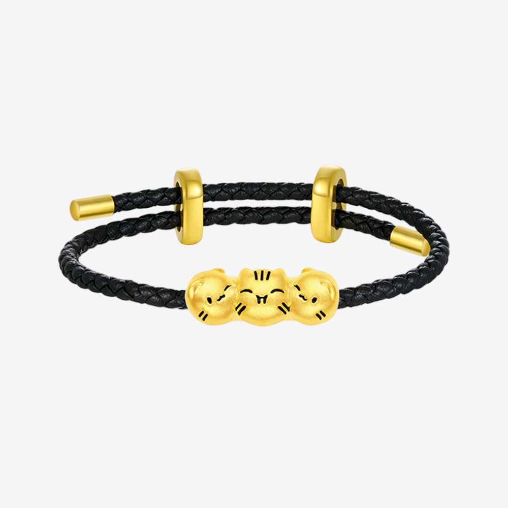24K Gold Happy Pet Cat and Dog Charm