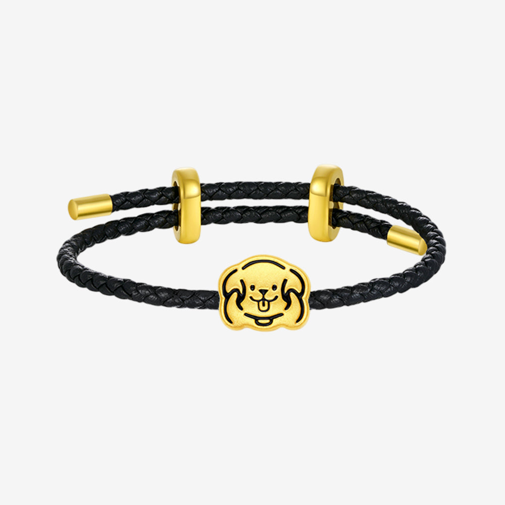 24K Gold Happy Pet Cat and Dog Charm