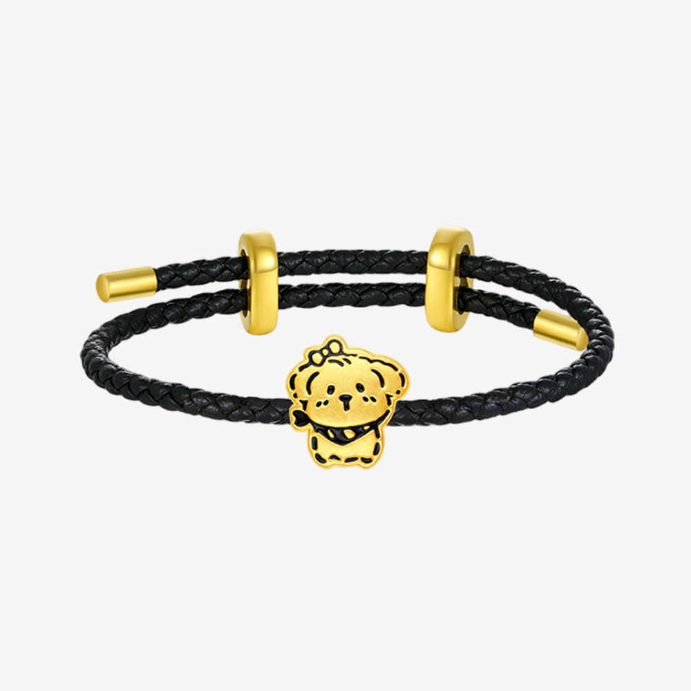 24K Gold Happy Pet Cat and Dog Charm