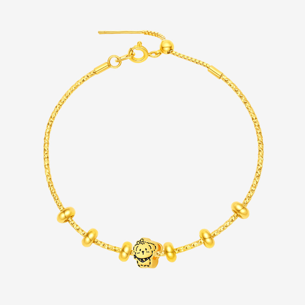 24K Gold Happy Pet Cat and Dog Charm