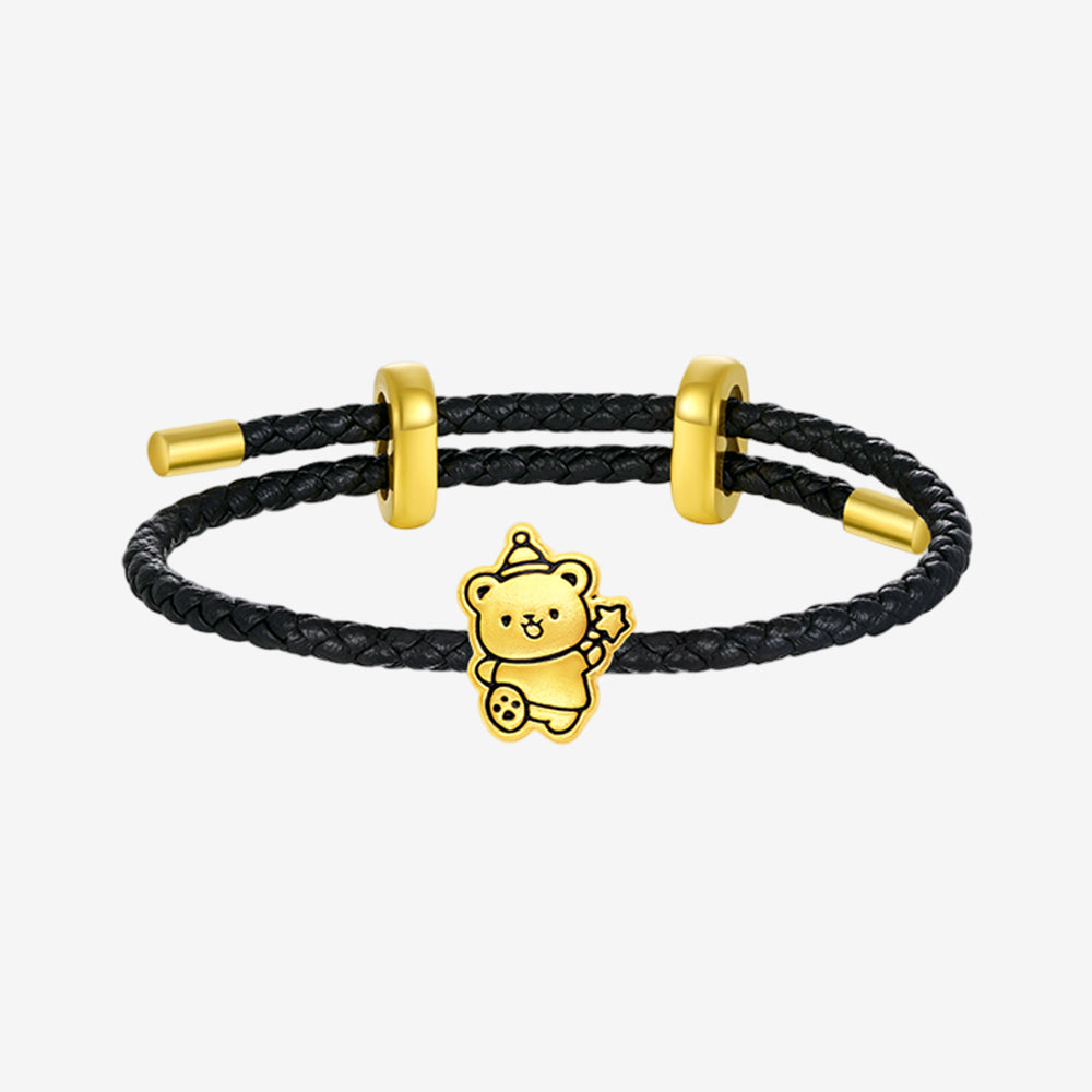 24K Gold Happy Pet Cat and Dog Charm
