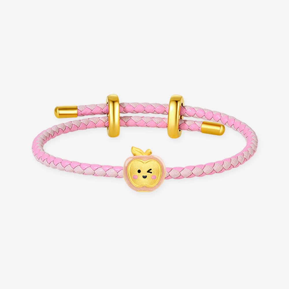 24K Gold Temperature Color Changing Enamel Fun Fruit Charm