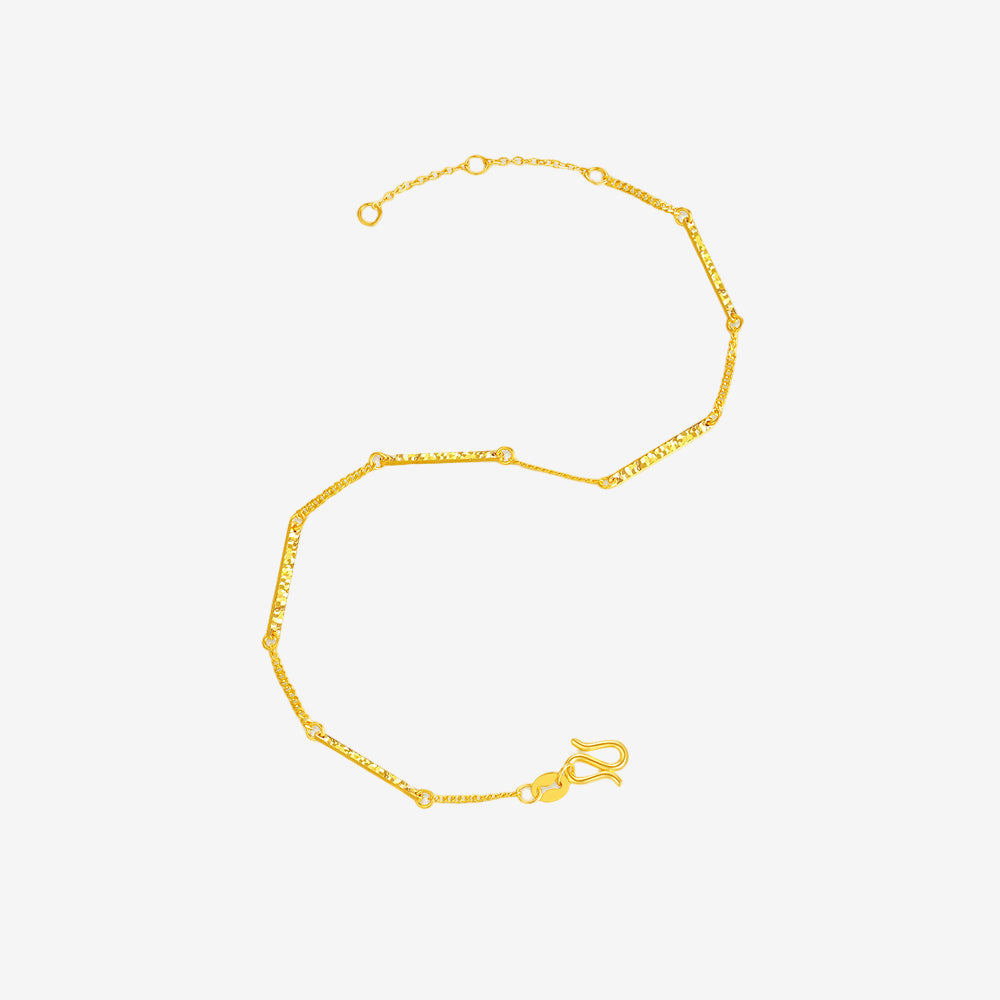 24K Gold Crushed Ice Bracelet