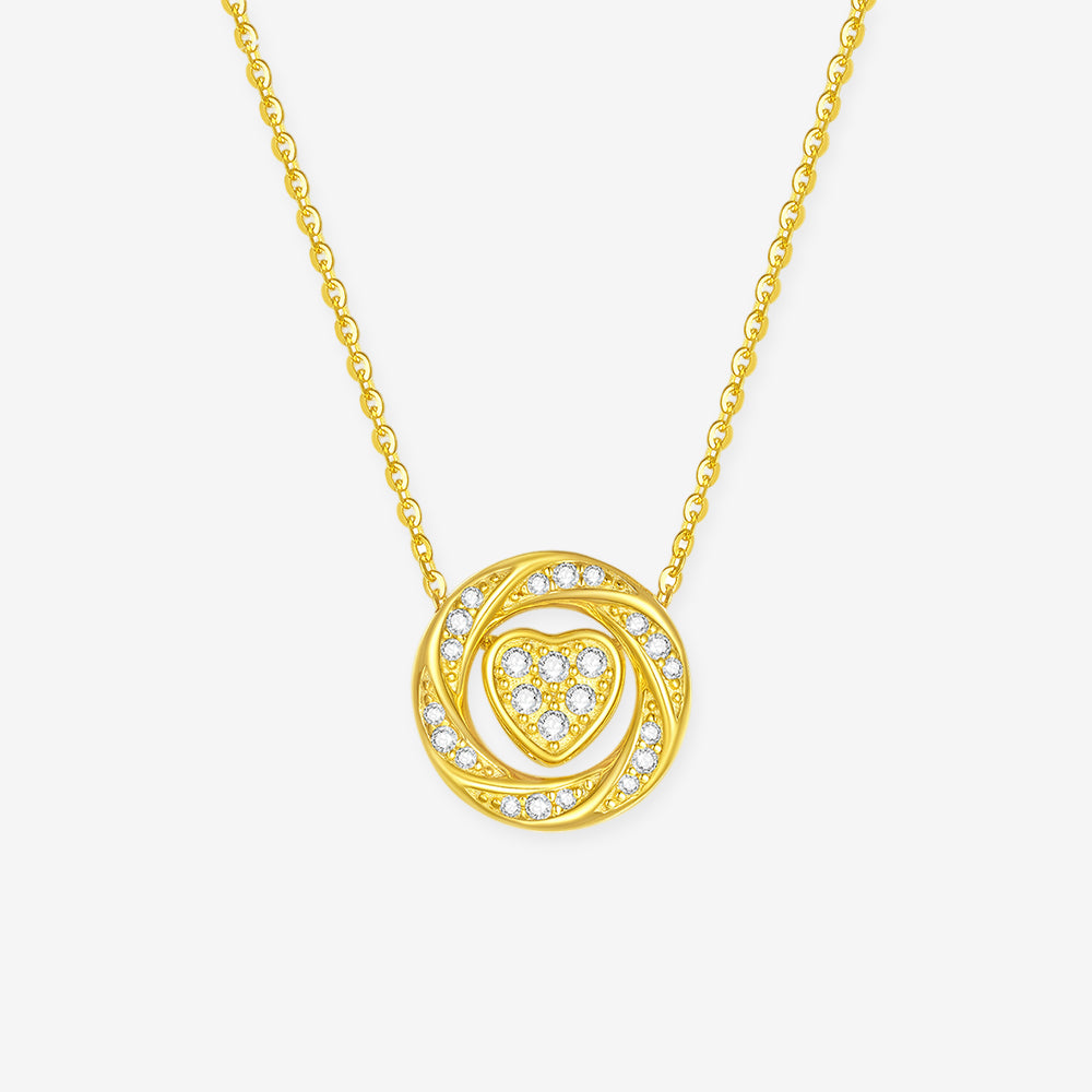 S925 Silver Beating Heart Necklace