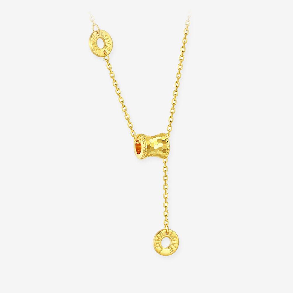 Silver Golden Small Waist Barrel Necklace