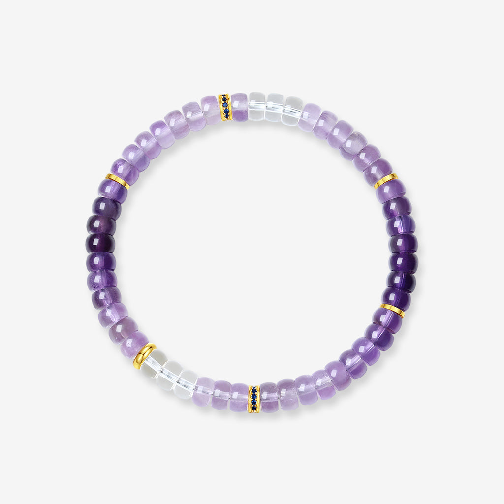 Ancient Chinese Style Crystal Gemstone Beaded Bracelet