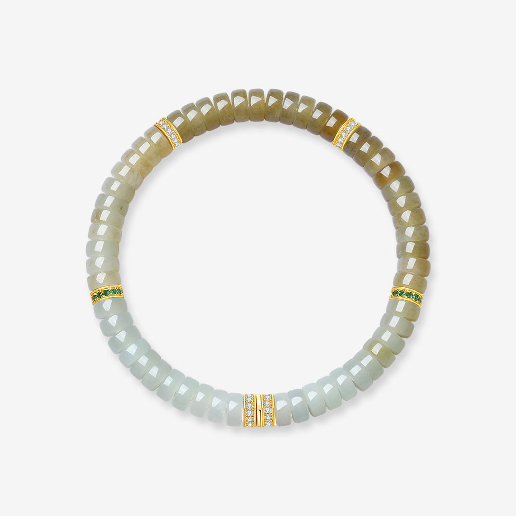 Ancient Chinese Style Crystal Gemstone Beaded Bracelet
