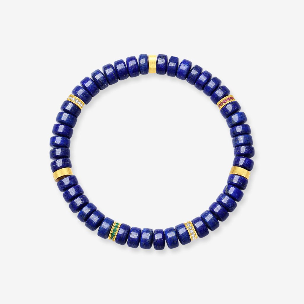 Ancient Chinese Style Crystal Gemstone Beaded Bracelet