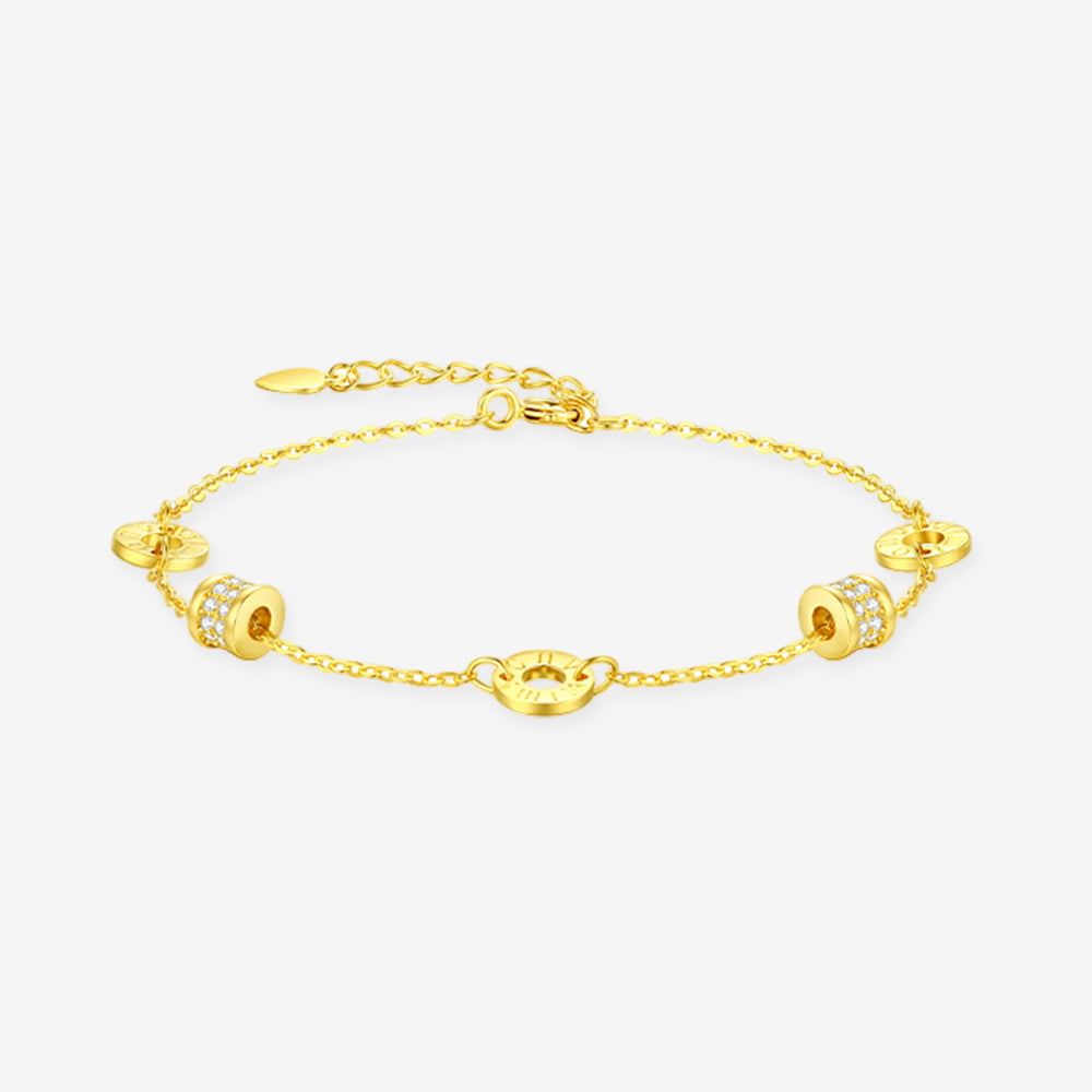 Gold Plated Silver Rose Gold Small Waist Bracelet