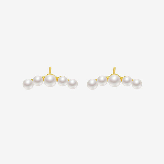 S925 Silver Multiple Pearl Earrings
