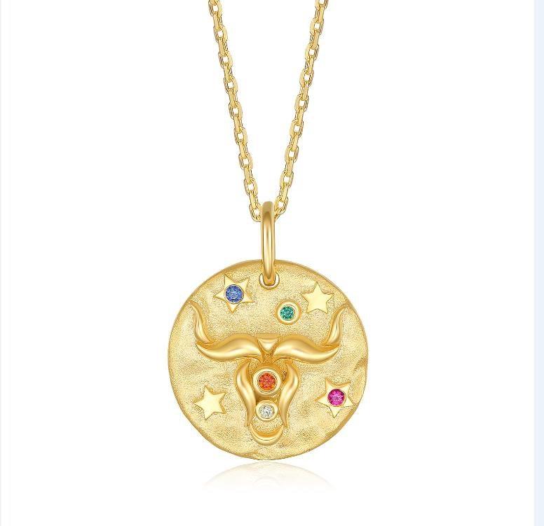 S925 Silver Vintage Zodiac Signs Necklace