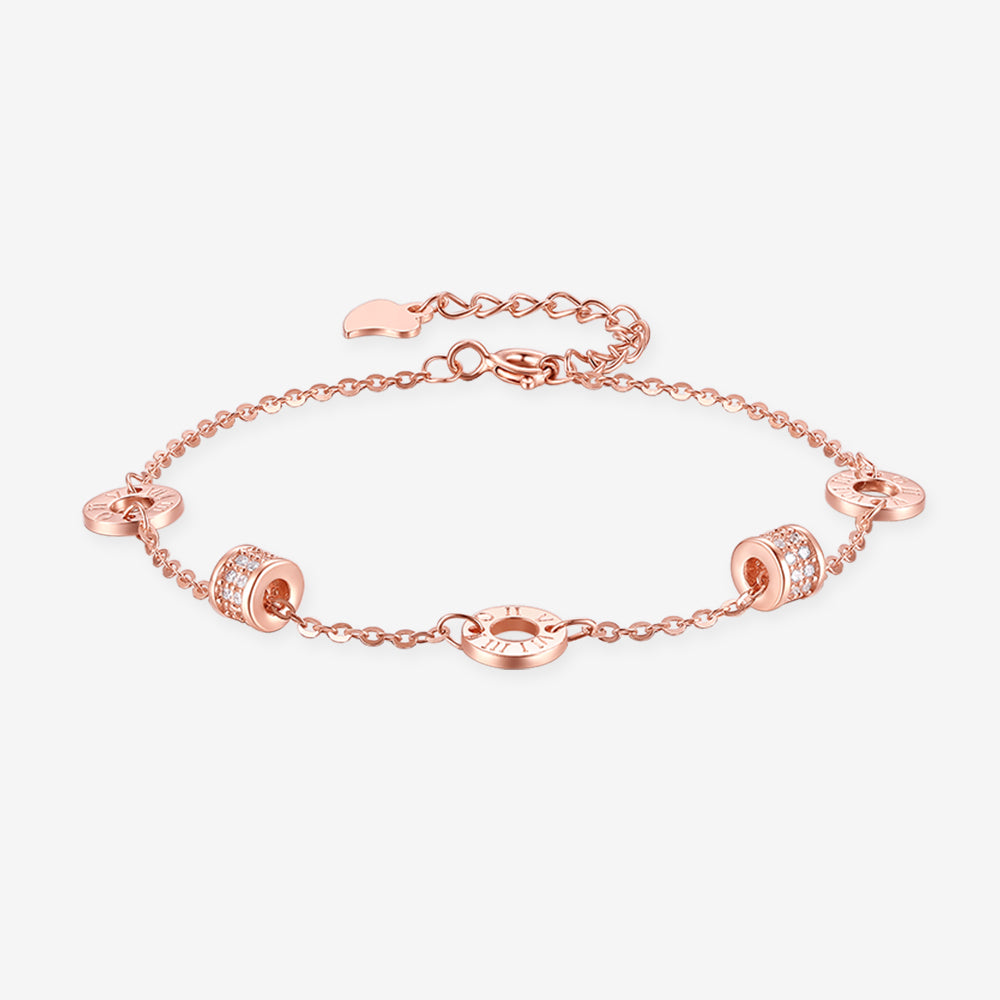 S925 Silver Rose Gold Small Waist Bracelet