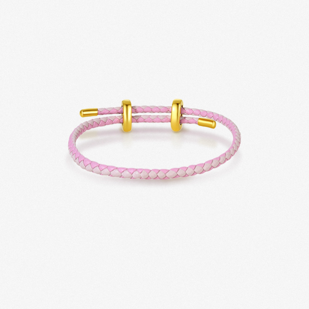 DIY Colorful Adjustable Braided Bracelet for Charm
