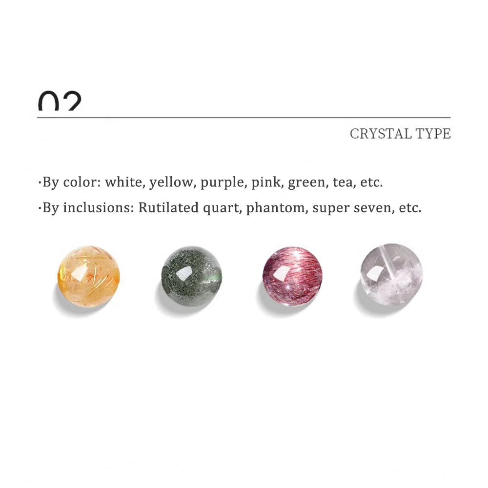 Colored Gemstone Crystal Beaded Bracelet for Charm