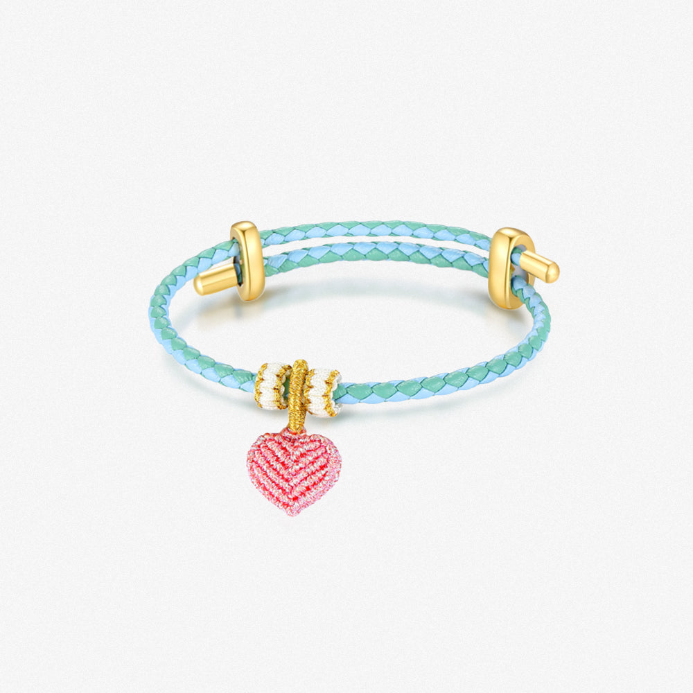 DIY Colorful Adjustable Braided Bracelet for Charm
