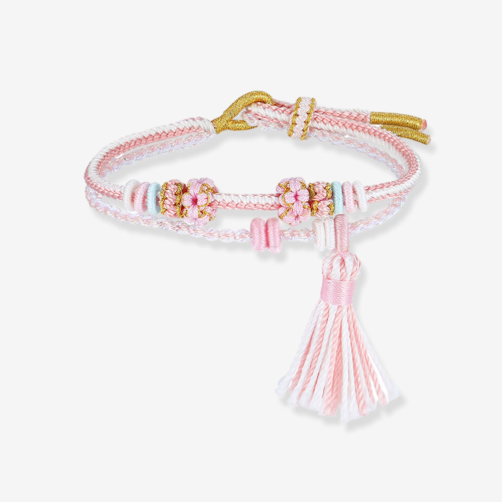 DIY Colorful Adjustable Braided Bracelet for Charm